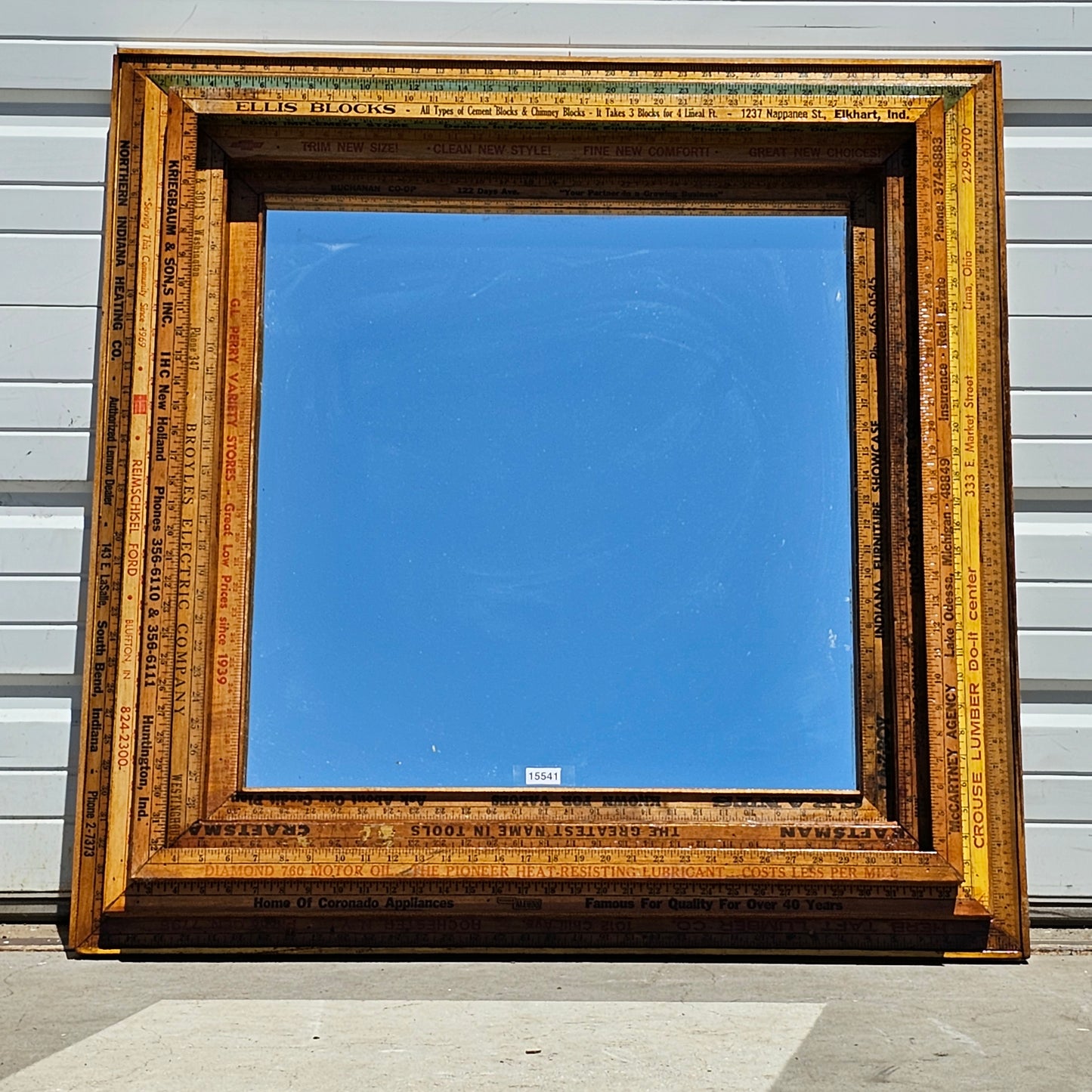 Folk Art Yardstick Mirror Square