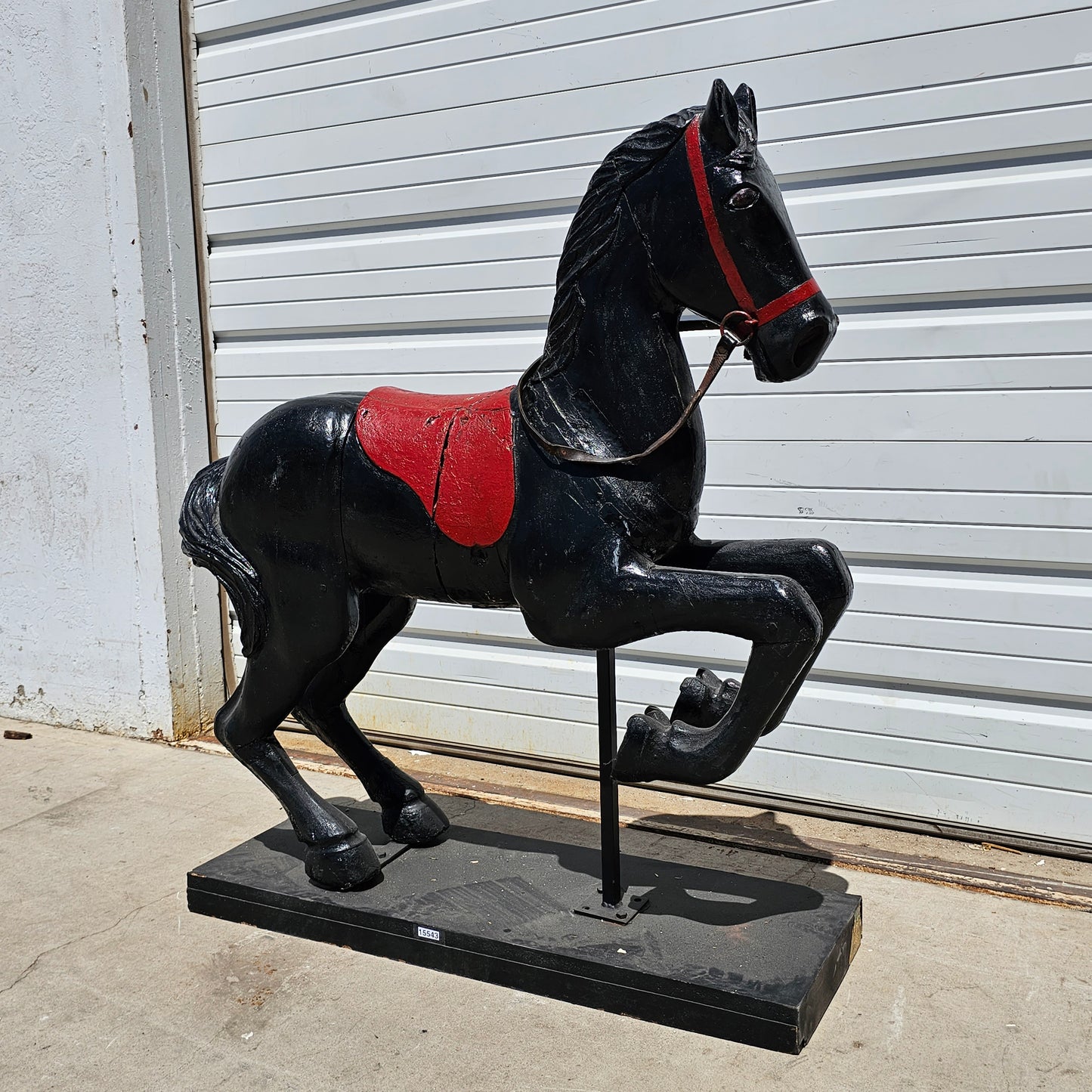 Black French Carousel Horse