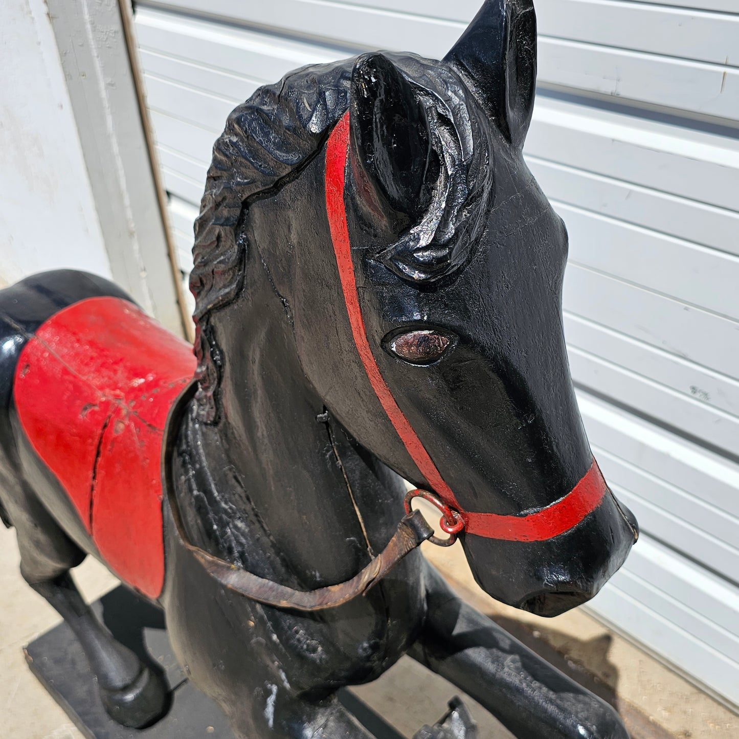 Black French Carousel Horse