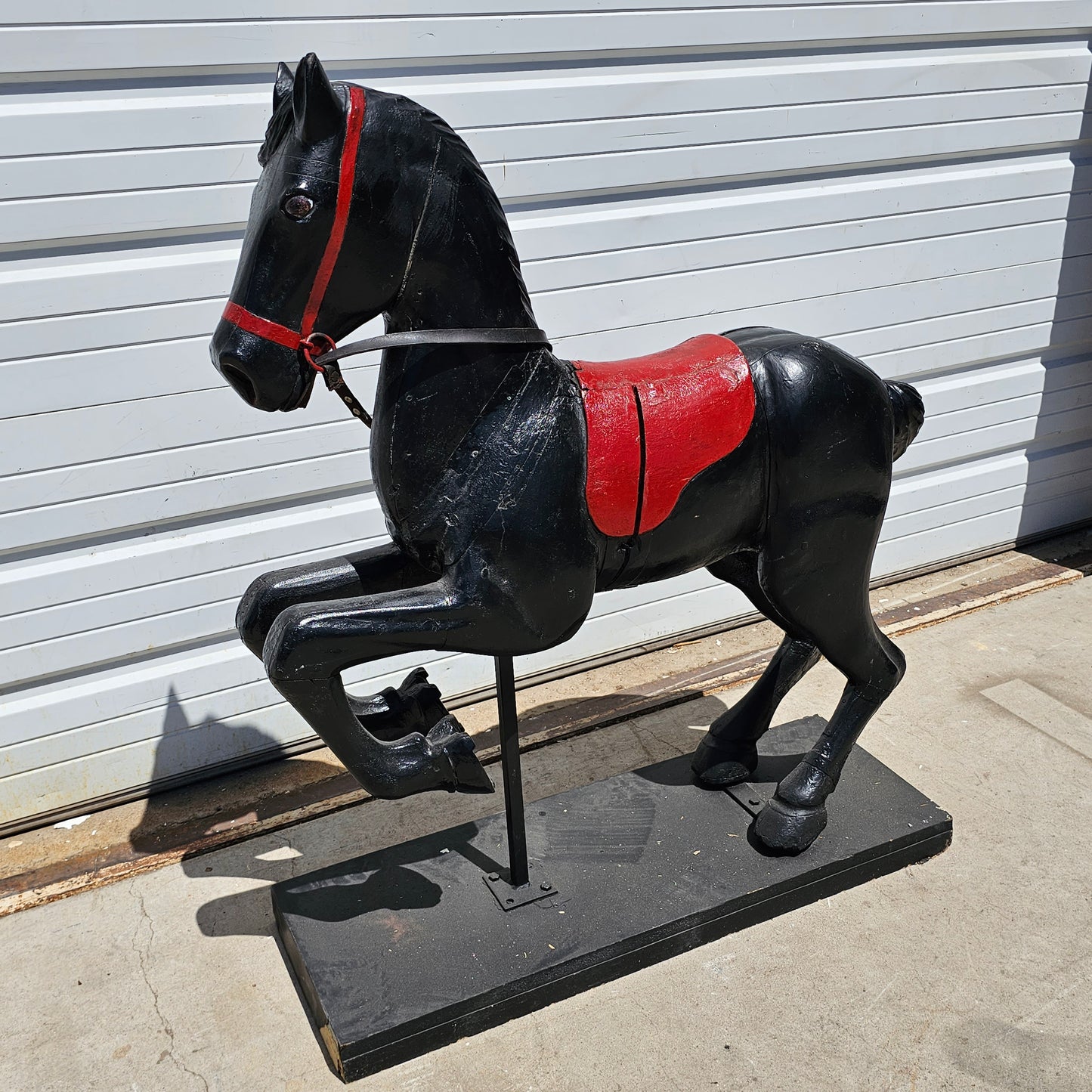 Black French Carousel Horse