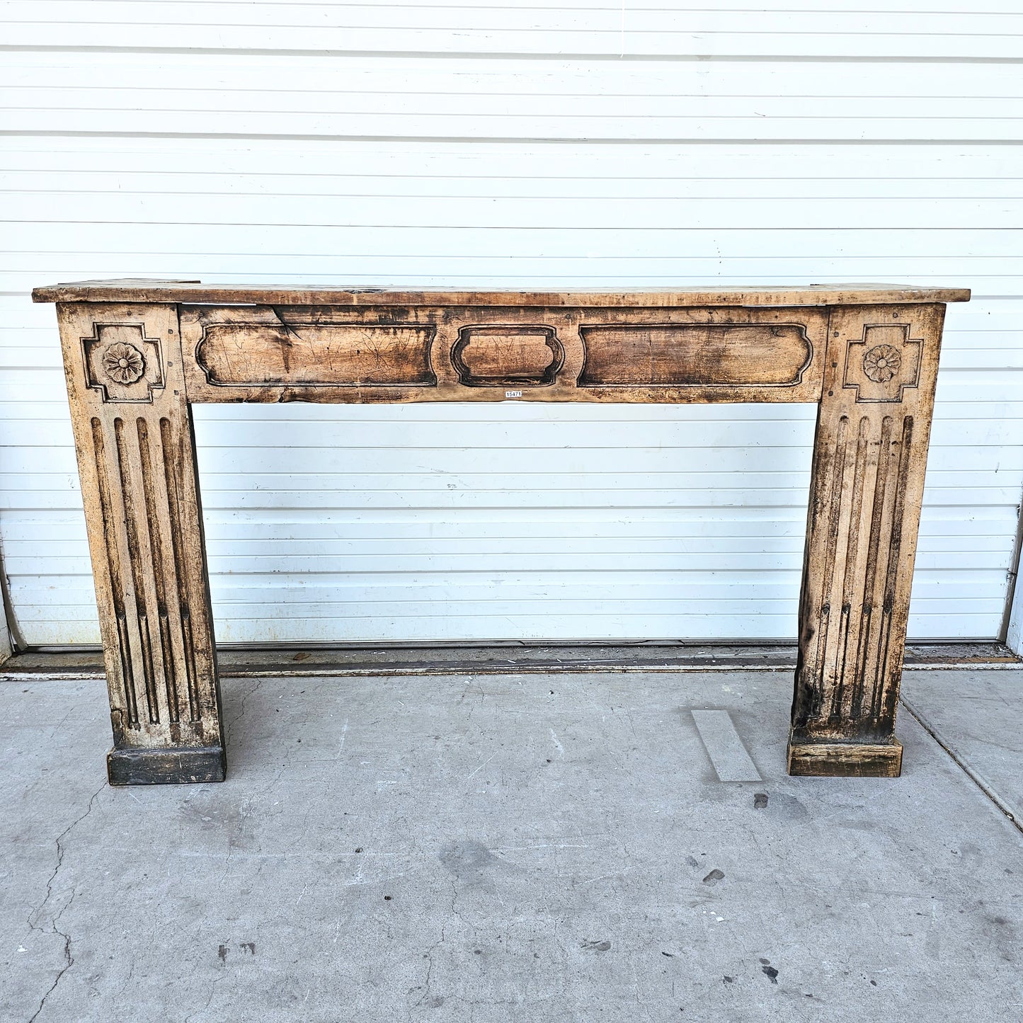 Antique Wooden Fireplace Surround/Mantel