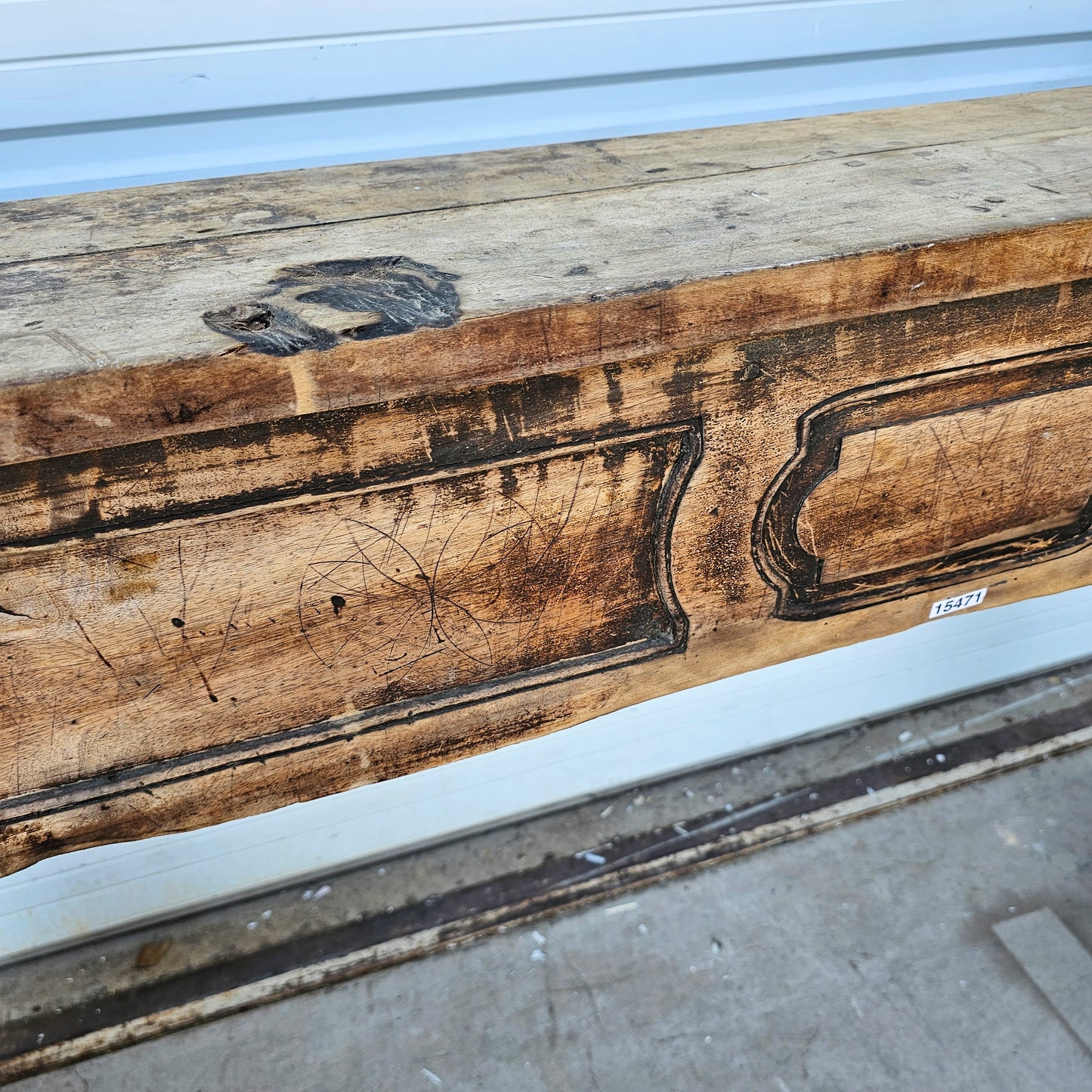 Antique Wooden Fireplace Surround/Mantel