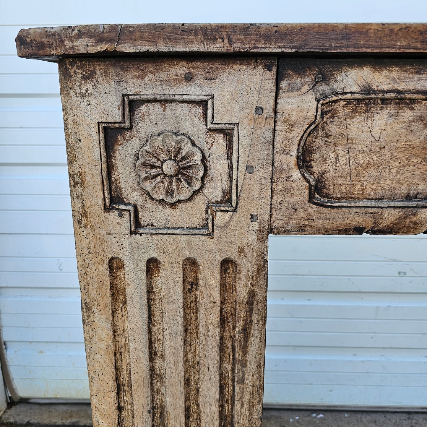 Antique Wooden Fireplace Surround/Mantel