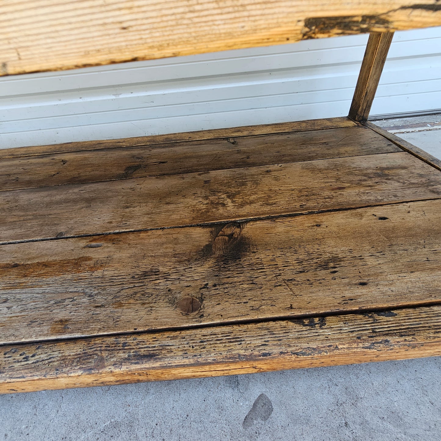 19th C. French Work Table / Island with Drawers on Each Side