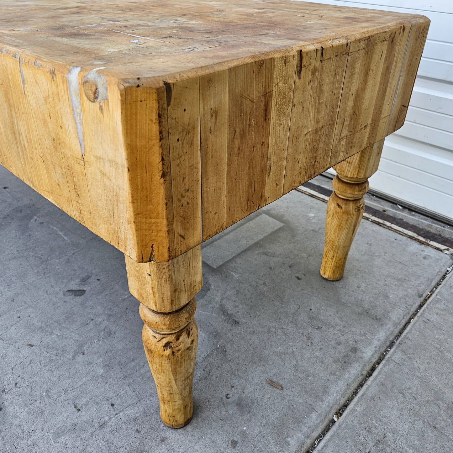 Antique French Butcher Block