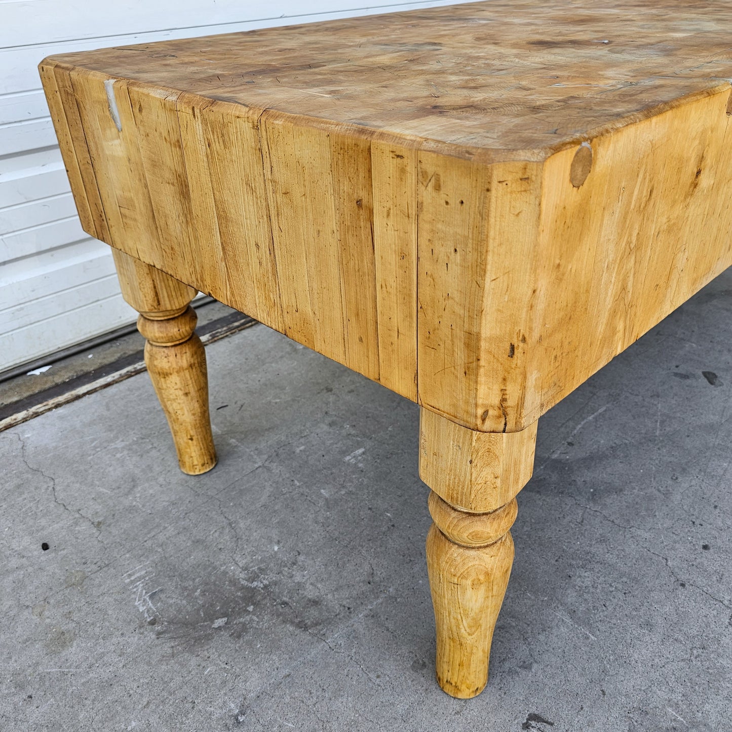 Antique French Butcher Block