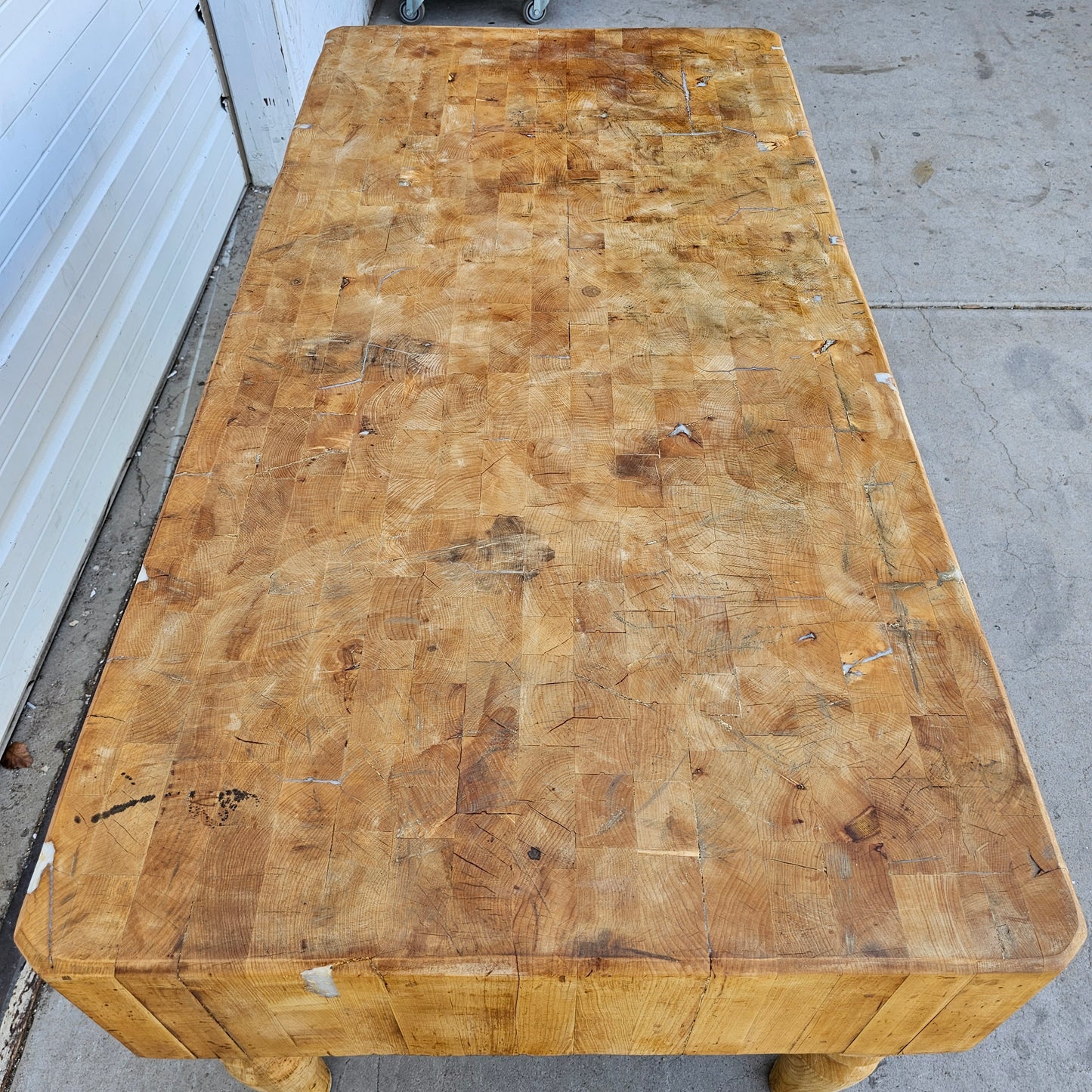 Antique French Butcher Block