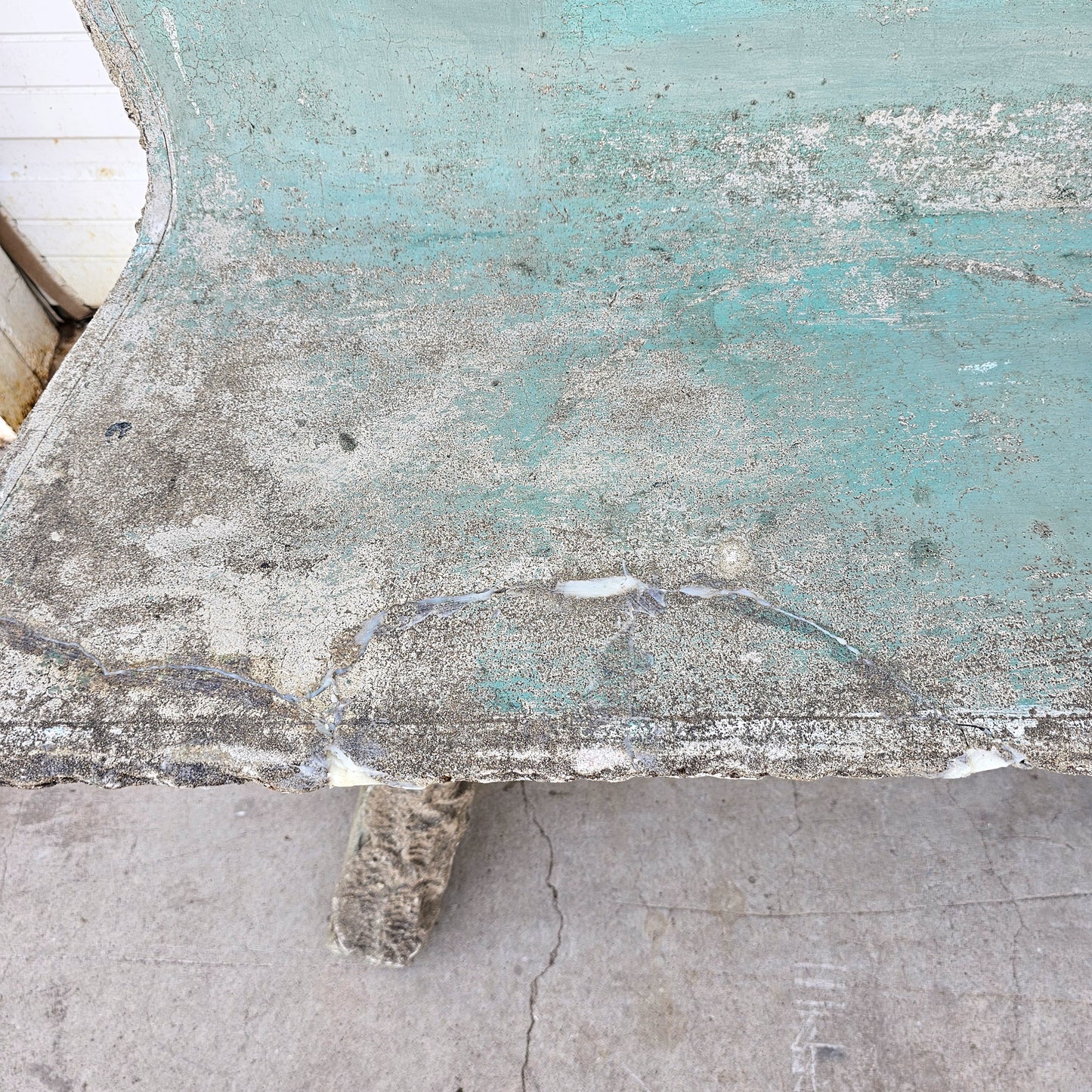 Pair of Faux Bois Concrete Benches