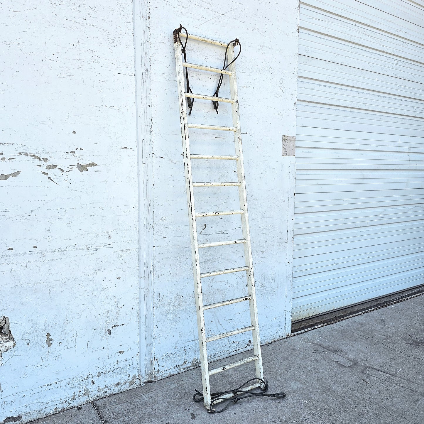 White Iron Fire Escape Ladder
