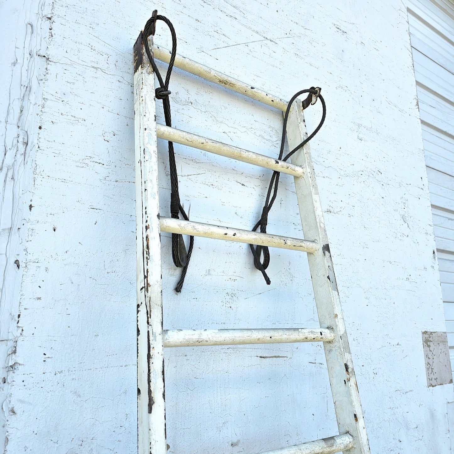 White Iron Fire Escape Ladder