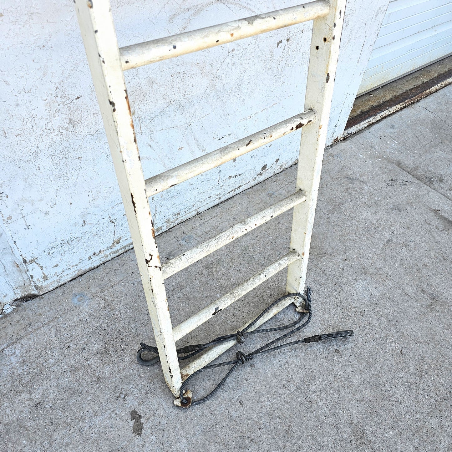 White Iron Fire Escape Ladder
