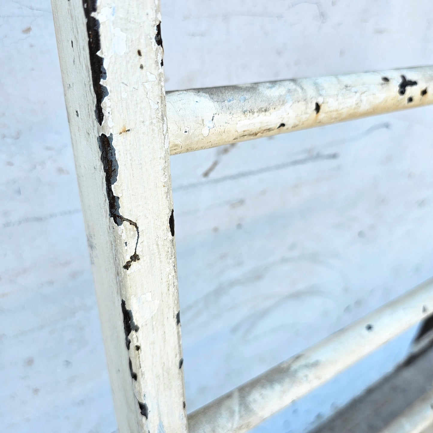 White Iron Fire Escape Ladder