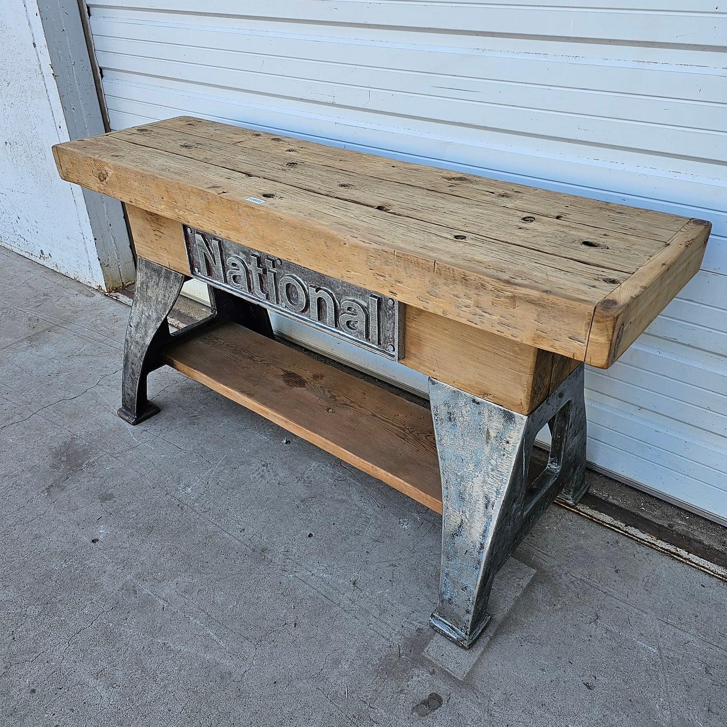 "NATIONAL" Industrial Work Table with Bleached Top