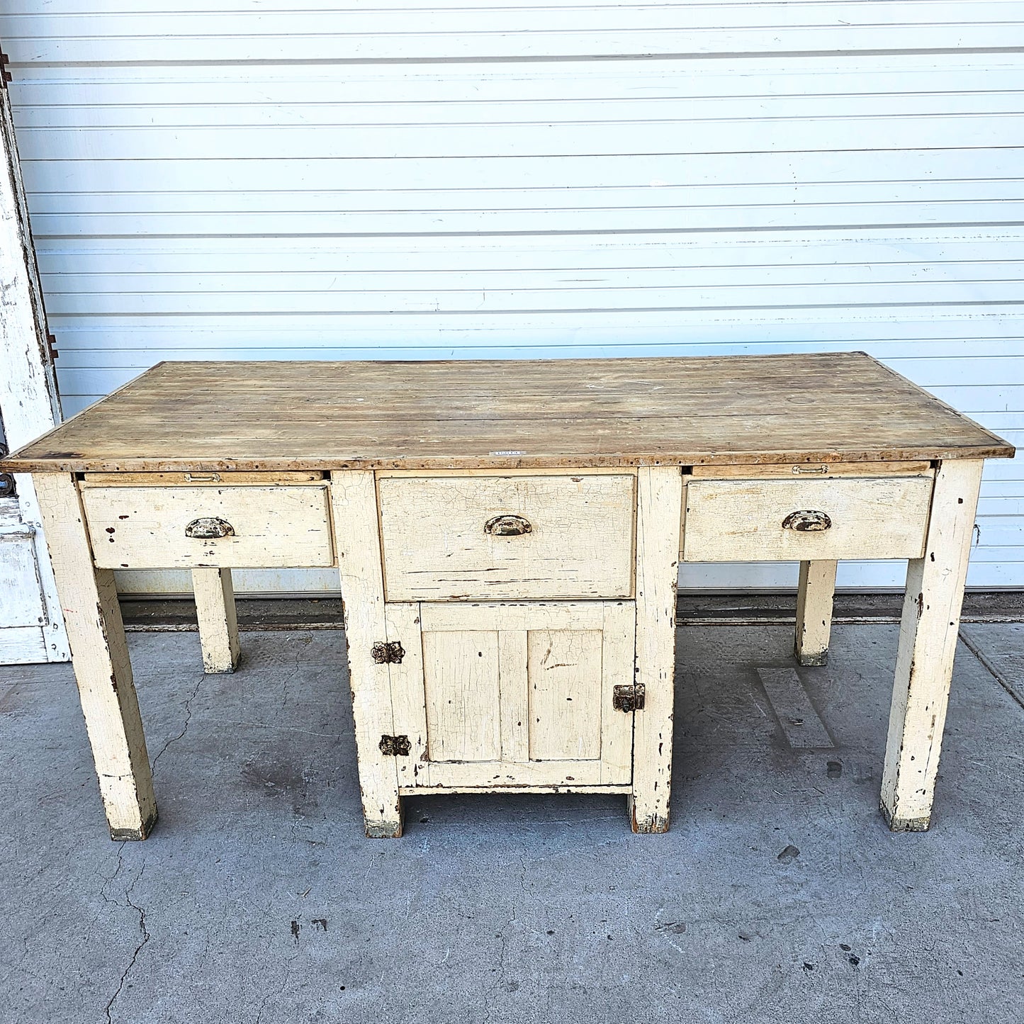 Painted Bakery Work Table