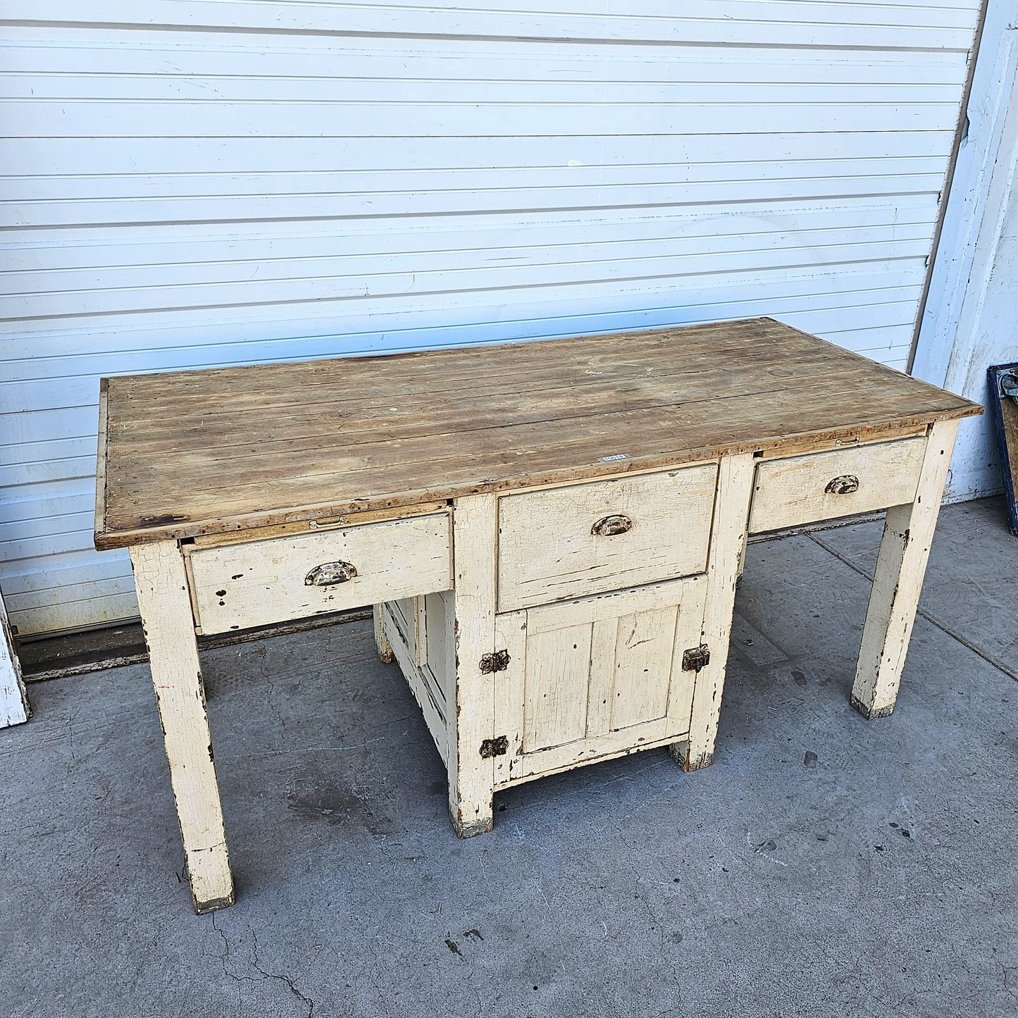 Painted Bakery Work Table