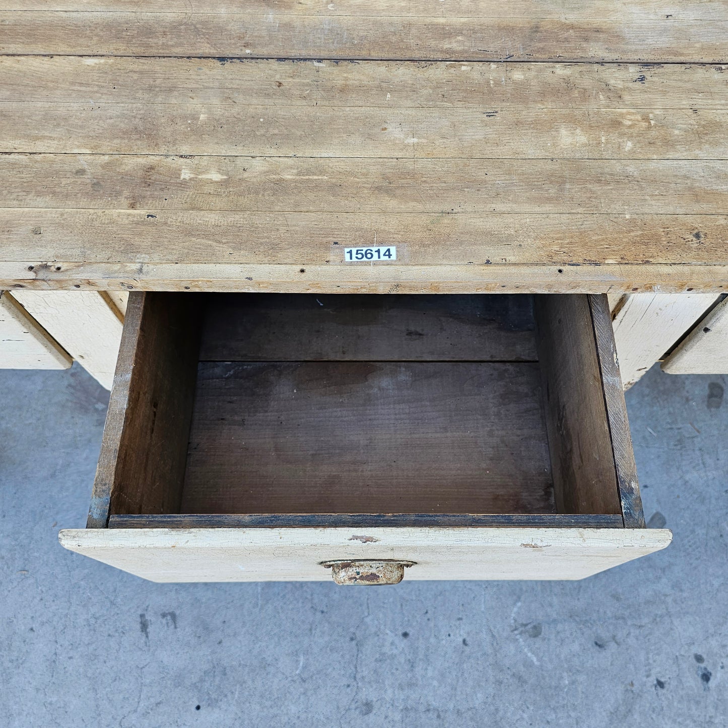 Painted Bakery Work Table