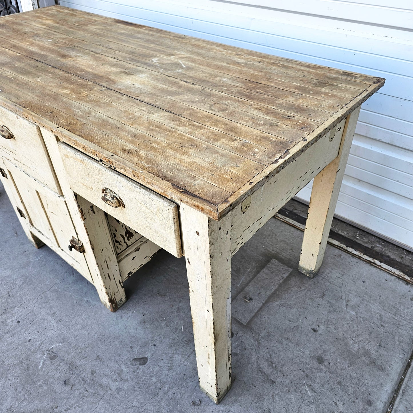 Painted Bakery Work Table
