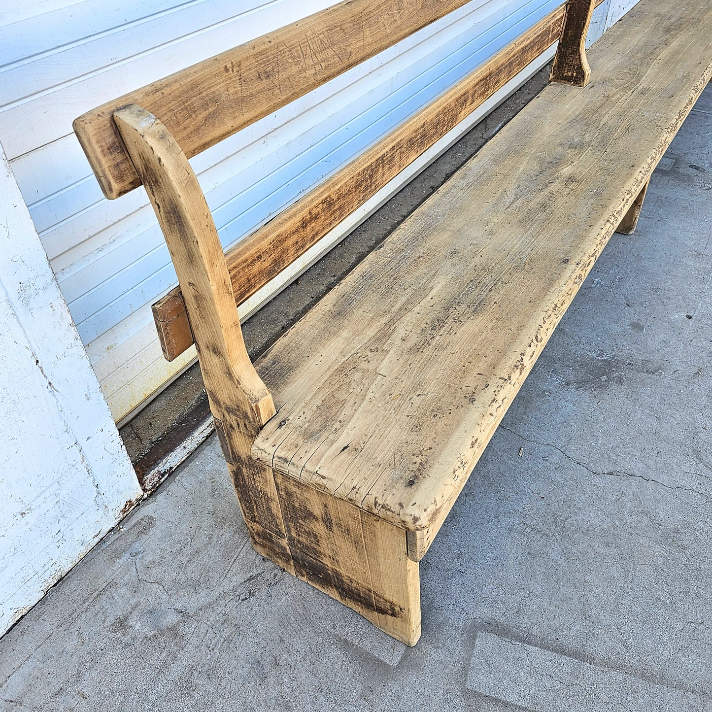 Bleached Country Store Bench