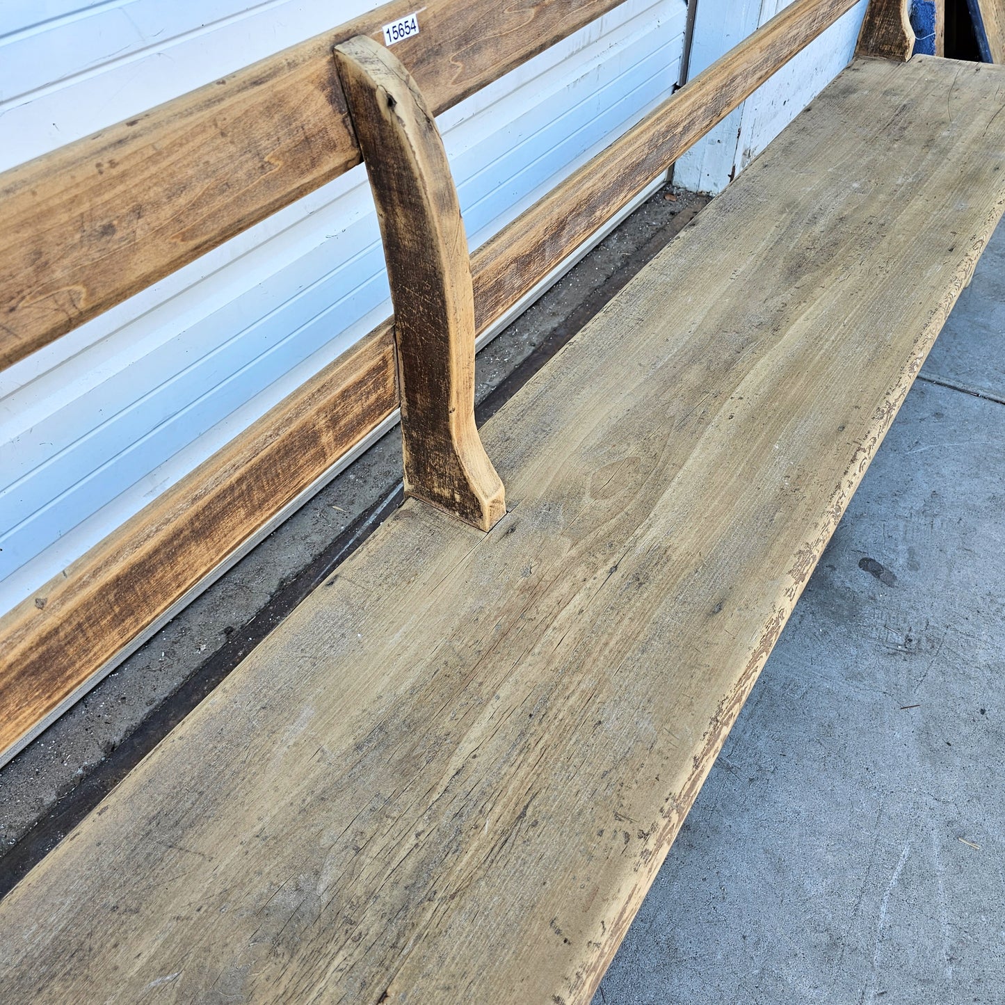 Bleached Country Store Bench