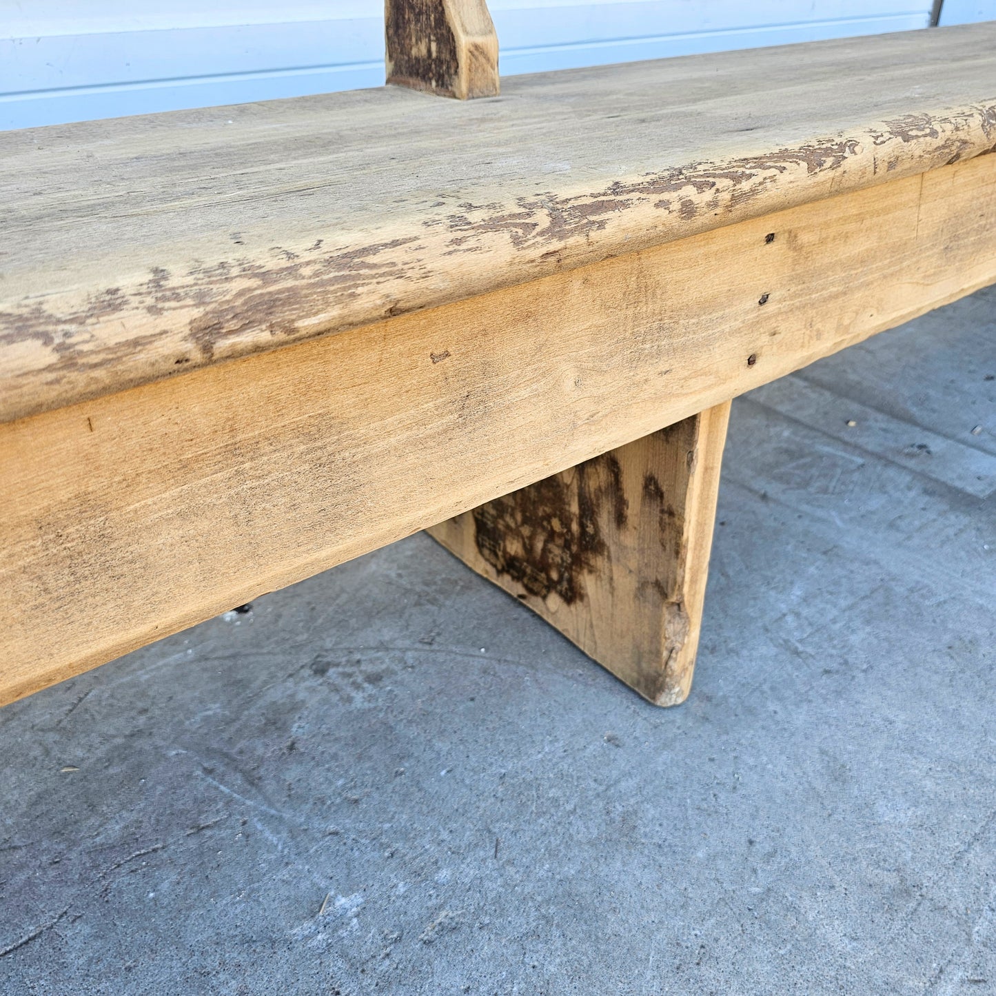 Bleached Country Store Bench