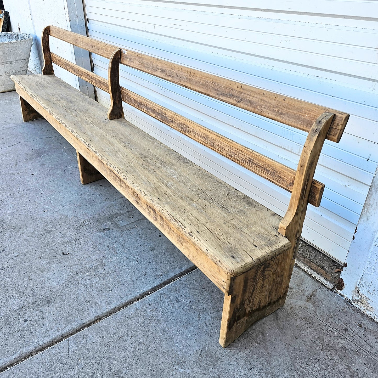 Bleached Country Store Bench