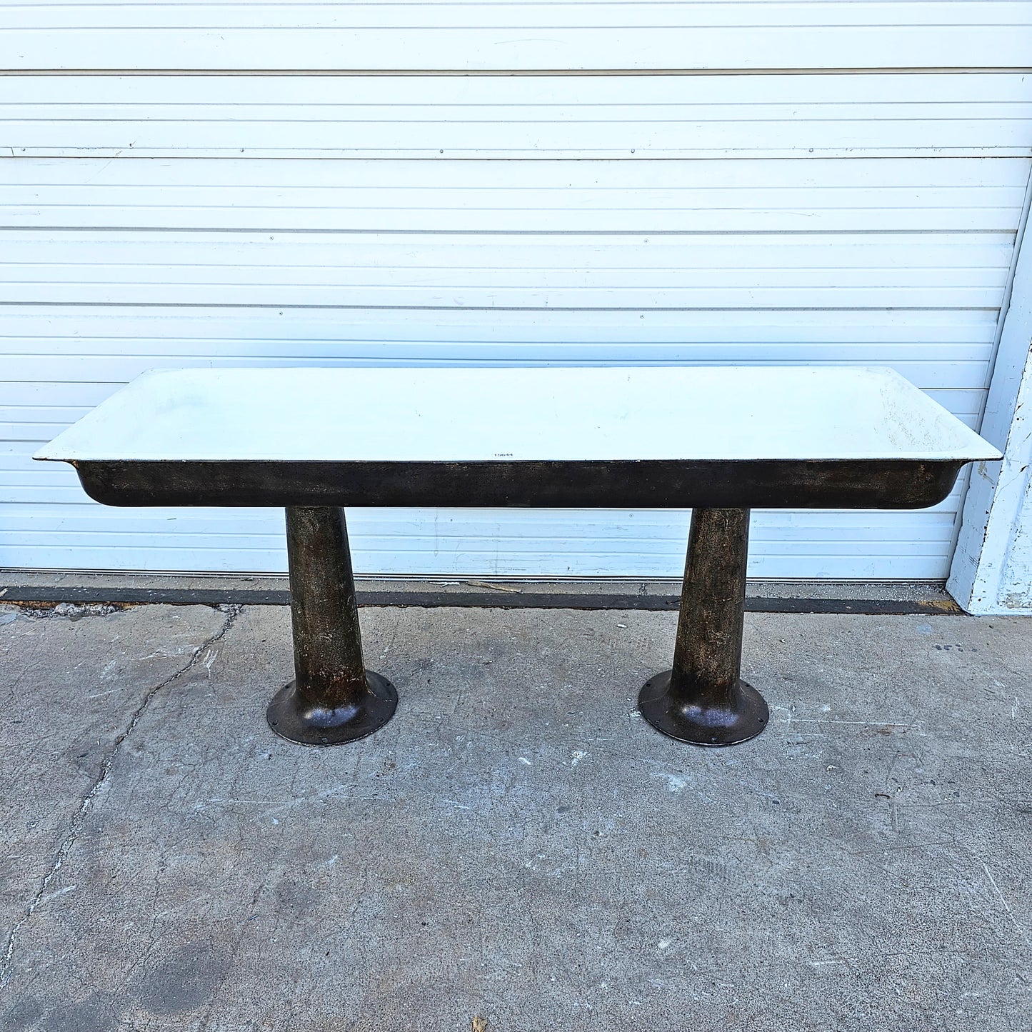 Standard Industrial Cast Iron Sink on Legs