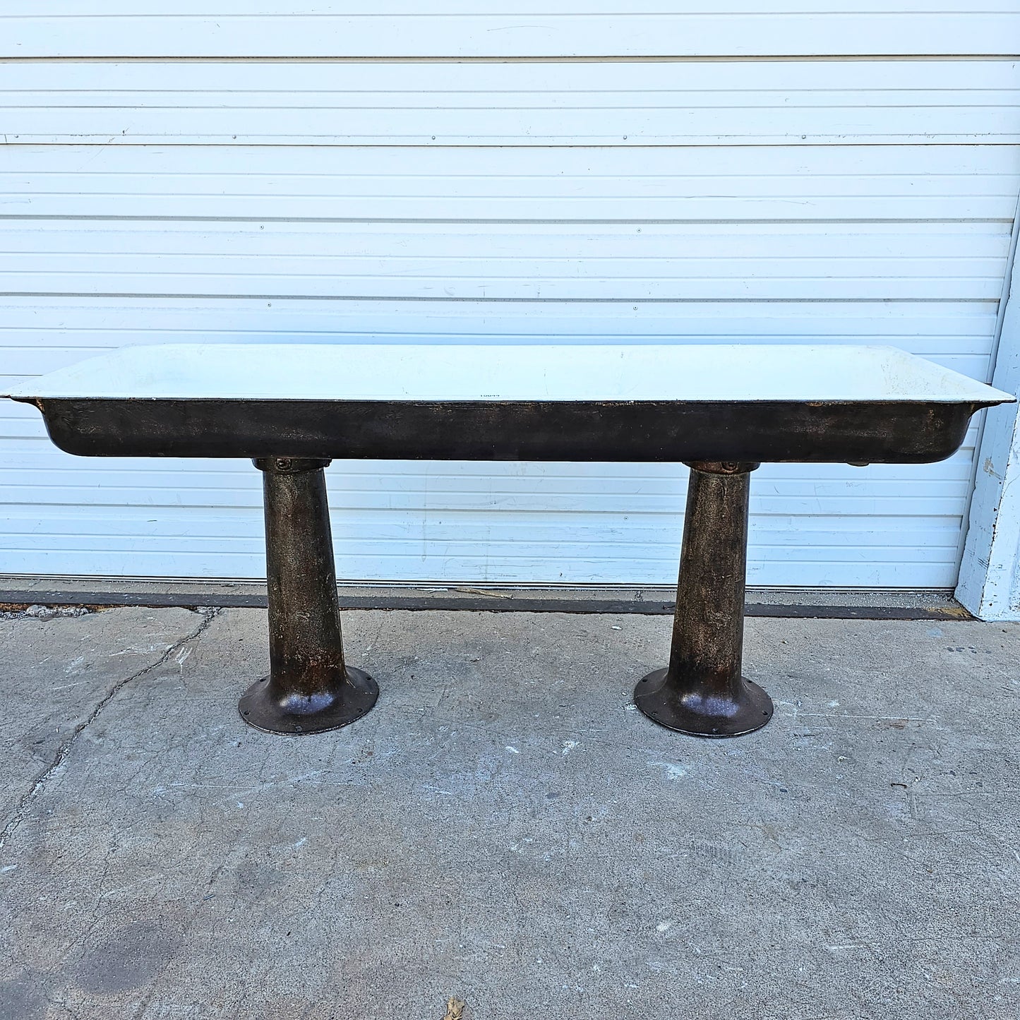 Standard Industrial Cast Iron Sink on Legs