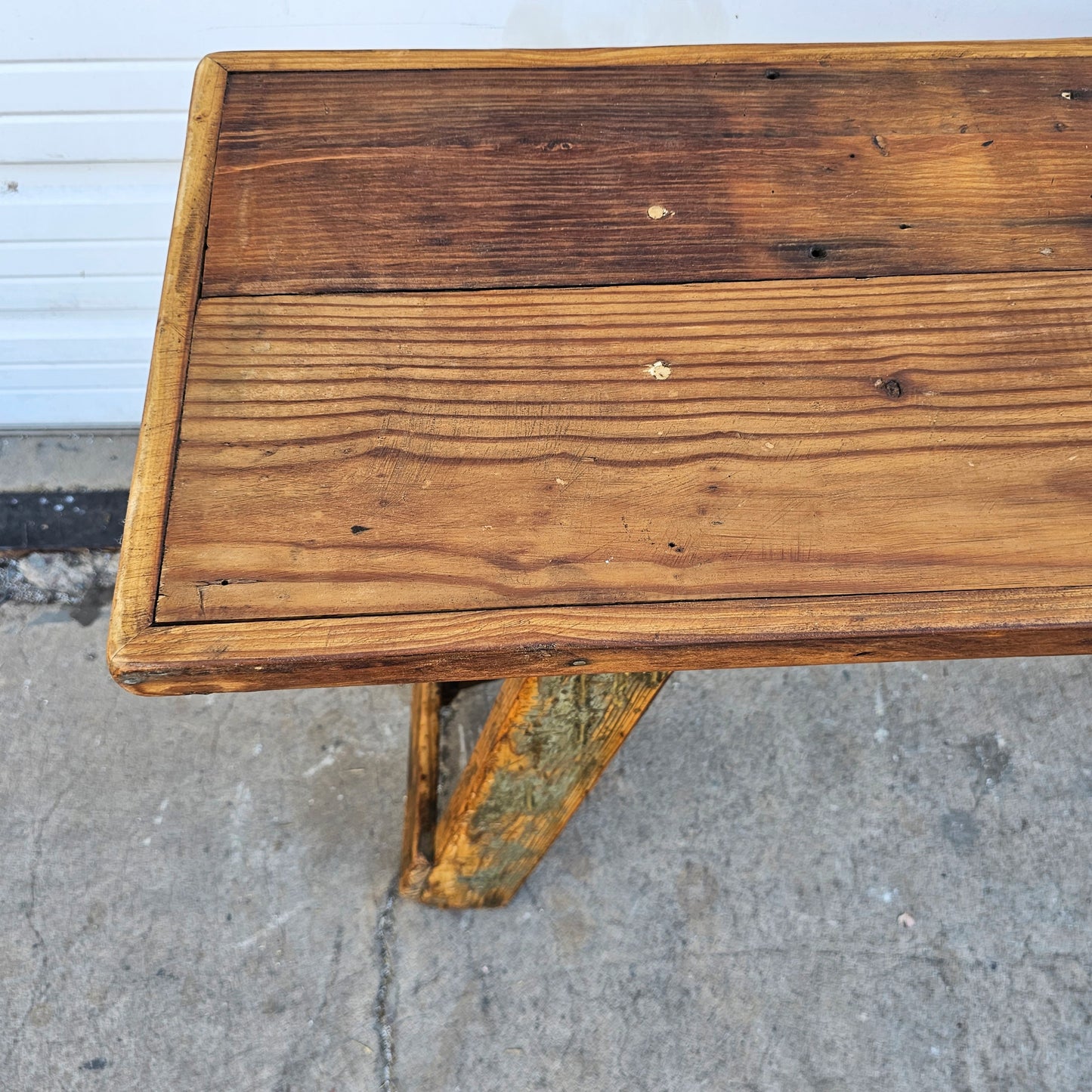 Industrial Wooden Bench