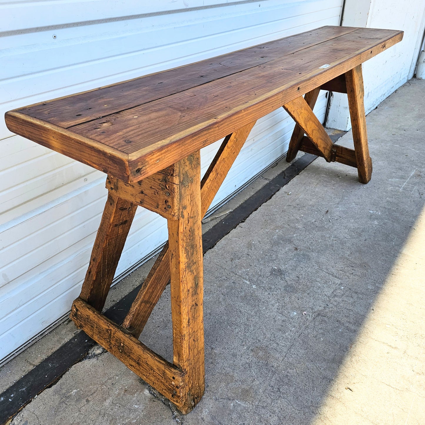 Industrial Wooden Bench