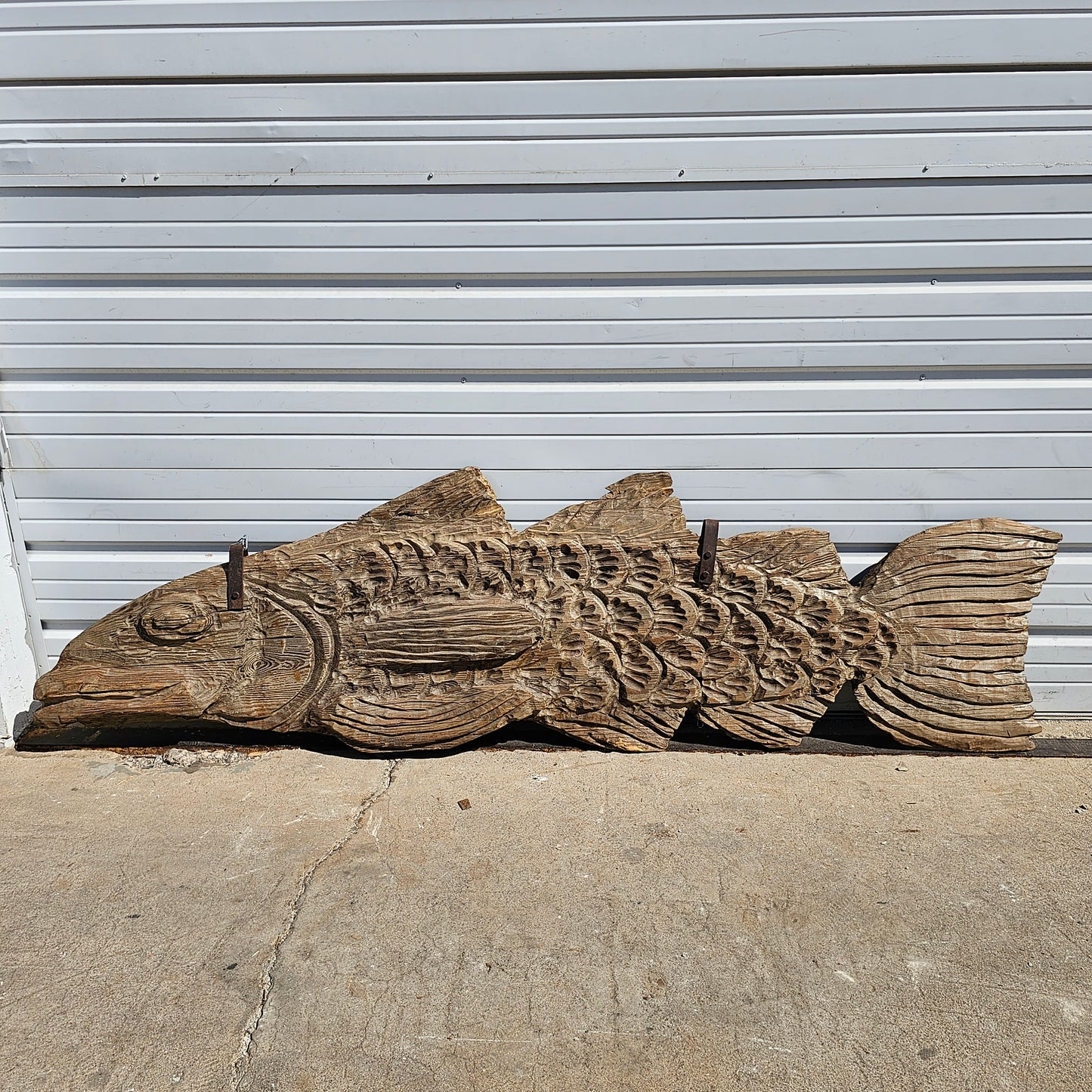 Carved Wooden Fish Trade Sign