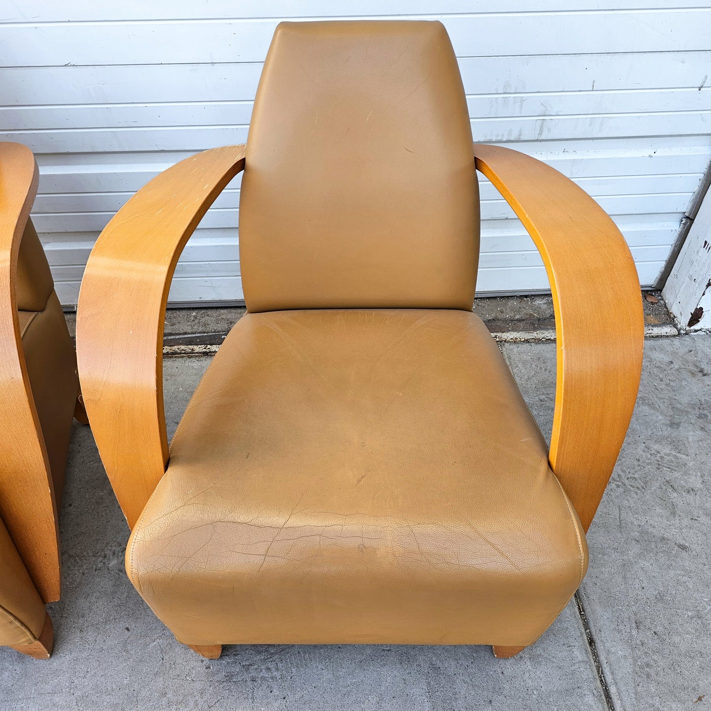 Pair of MCM Danish Club Chairs