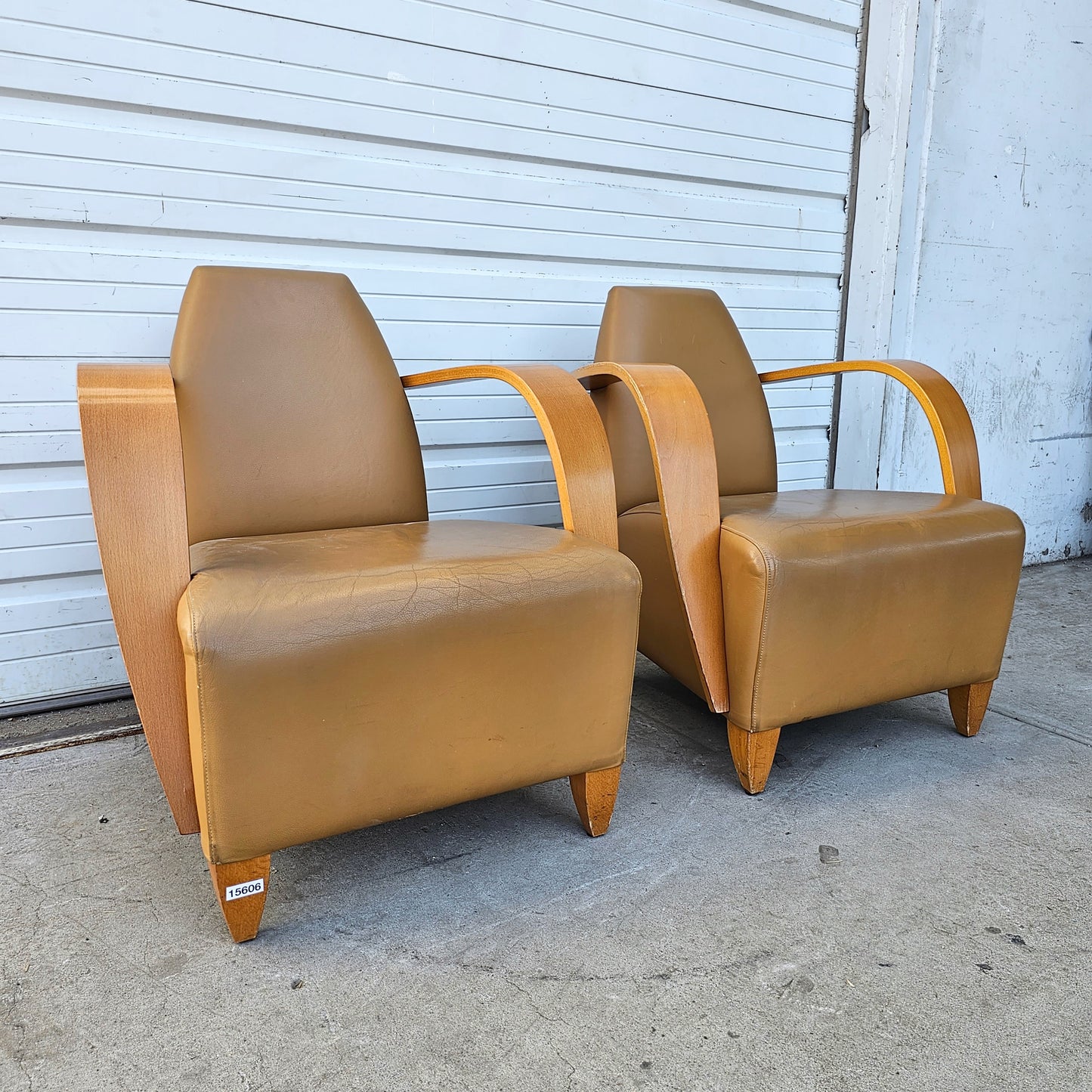 Pair of MCM Danish Club Chairs