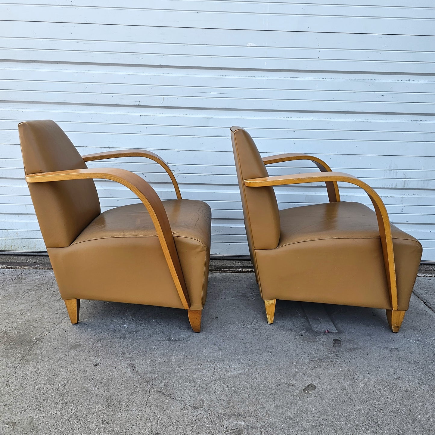 Pair of MCM Danish Club Chairs