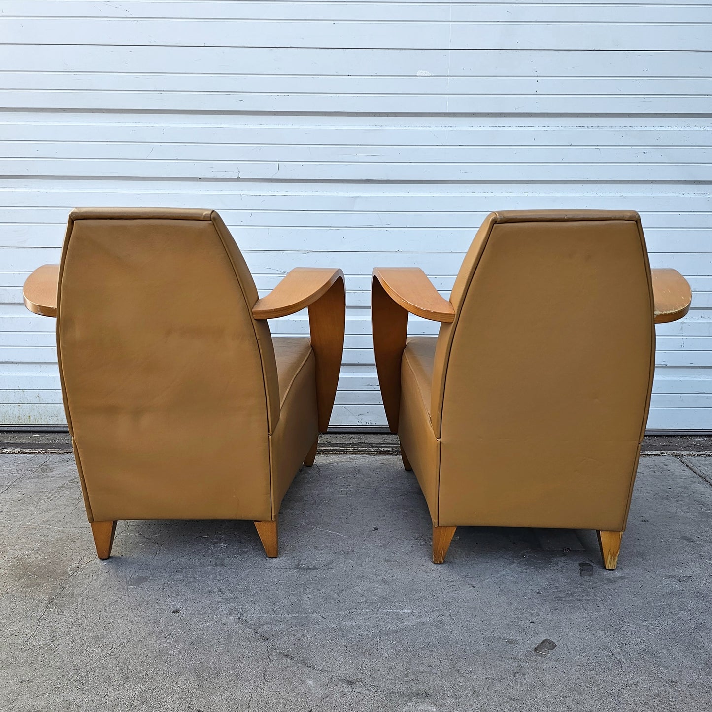 Pair of MCM Danish Club Chairs