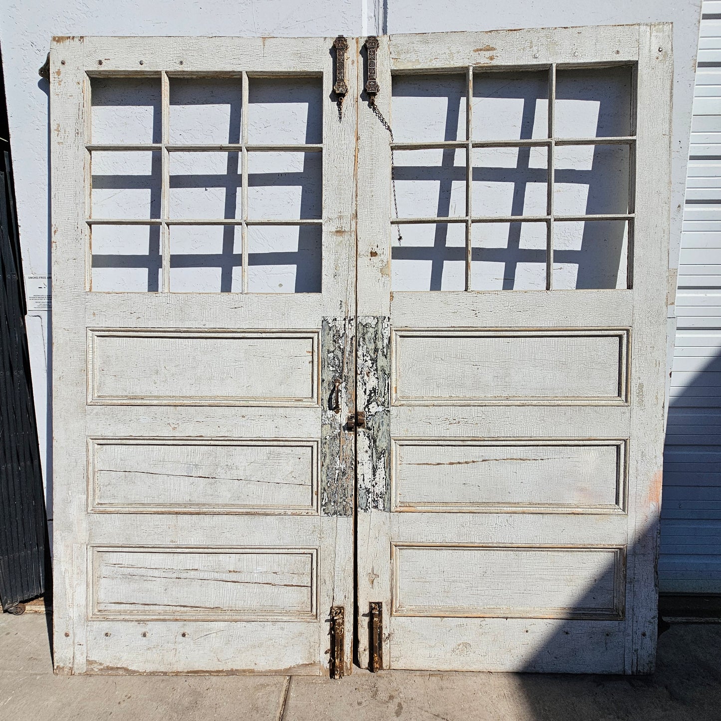 Pair of White Painted Horse Stall Doors