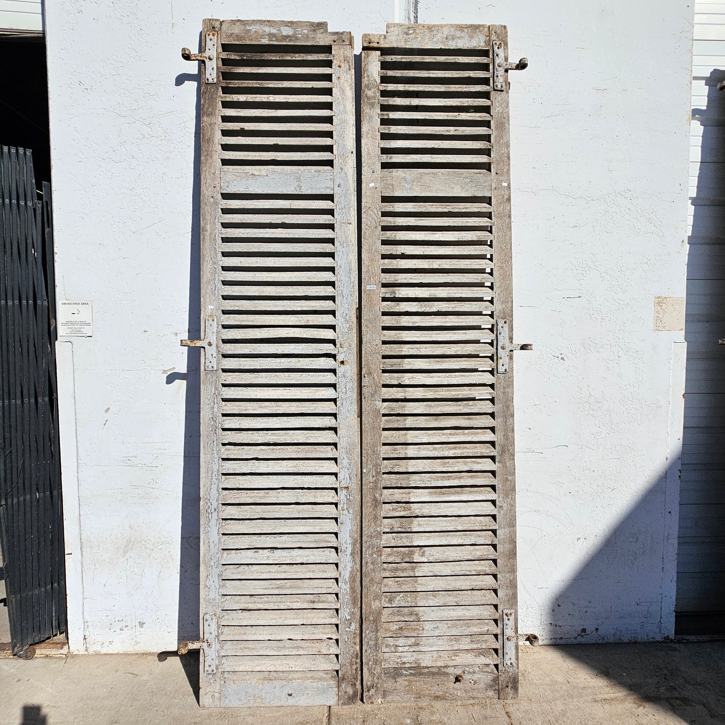 Pair of French Painted Shutters