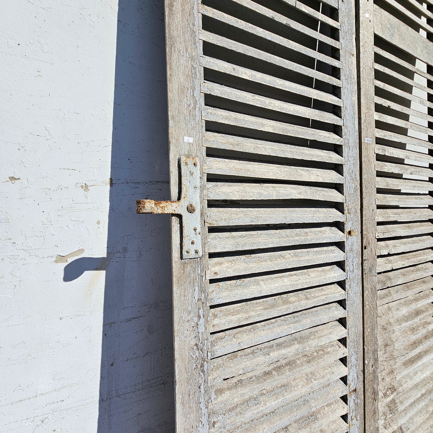 Pair of French Painted Shutters