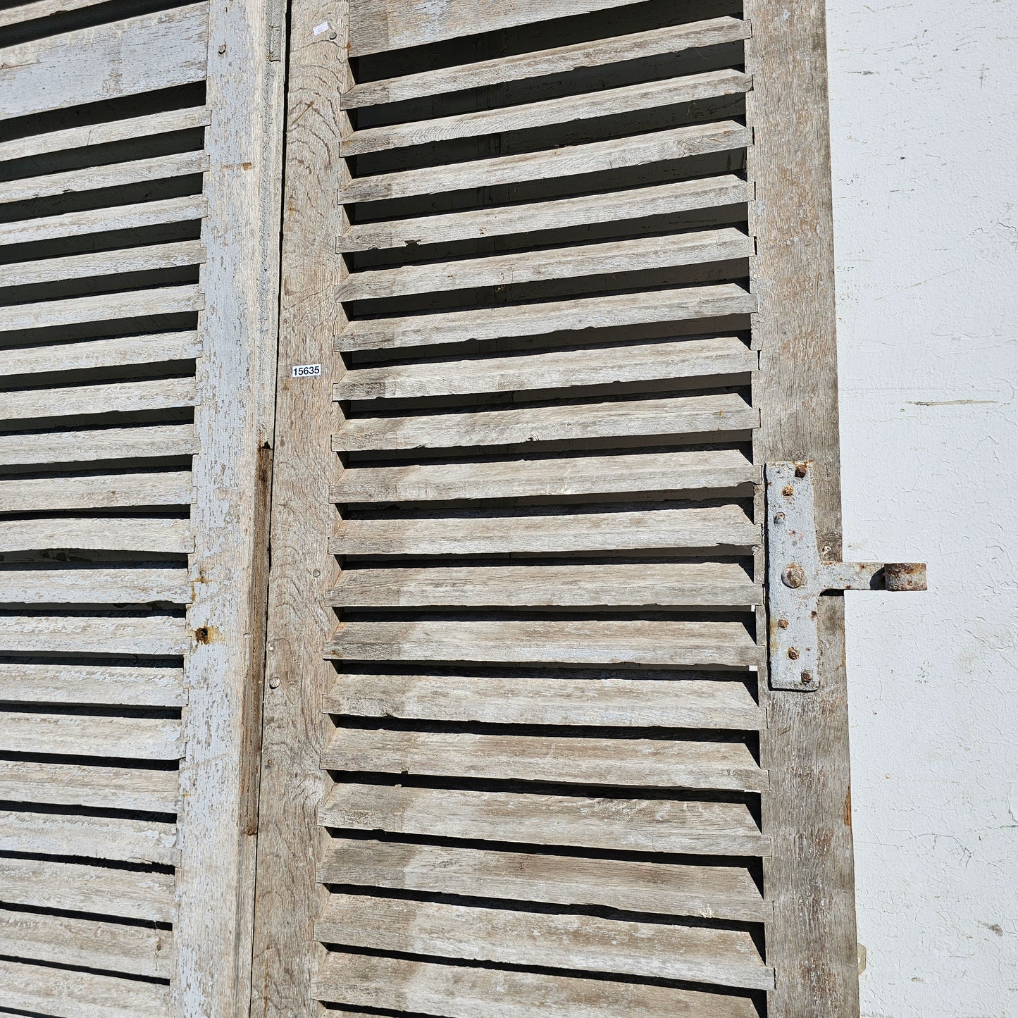 Pair of French Painted Shutters