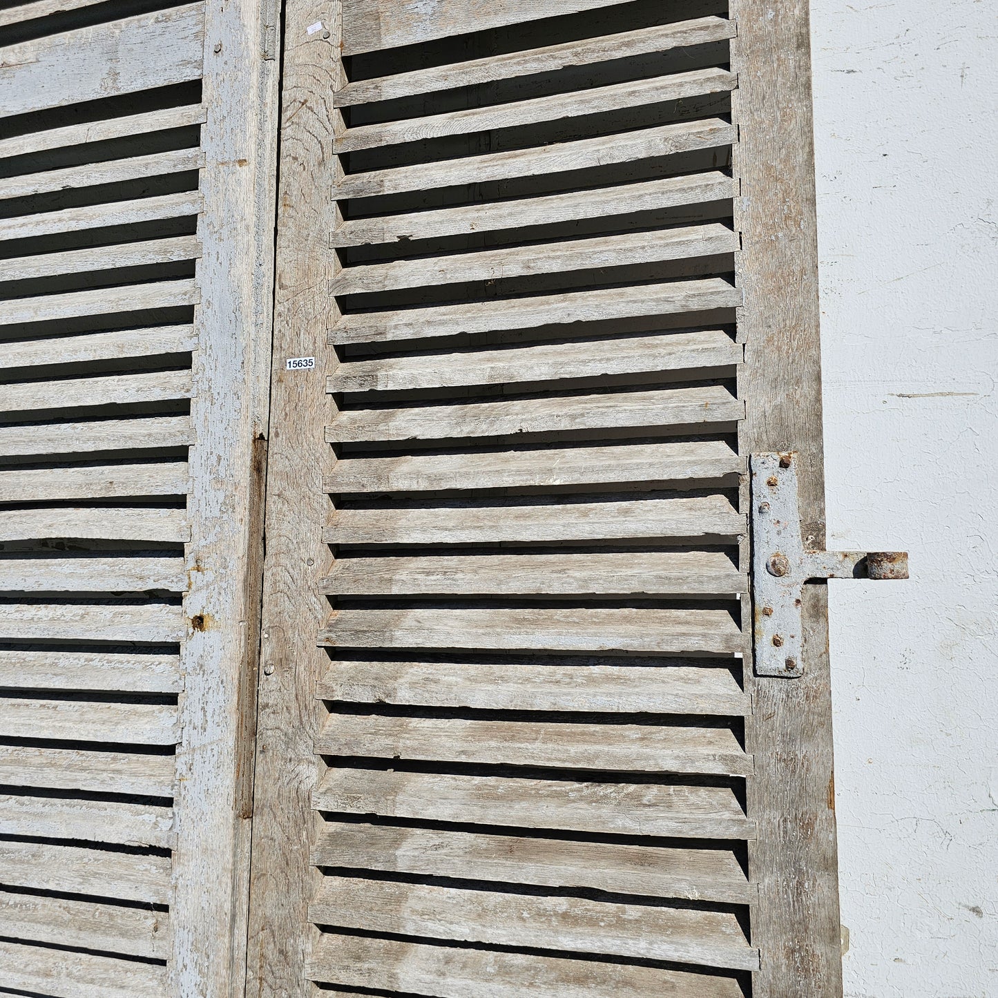 Pair of French Painted Shutters