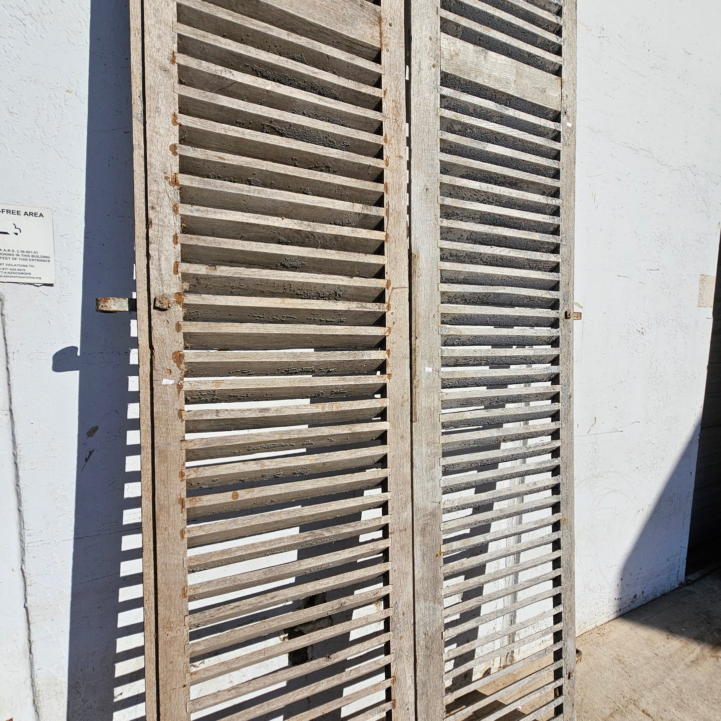 Pair of French Painted Shutters