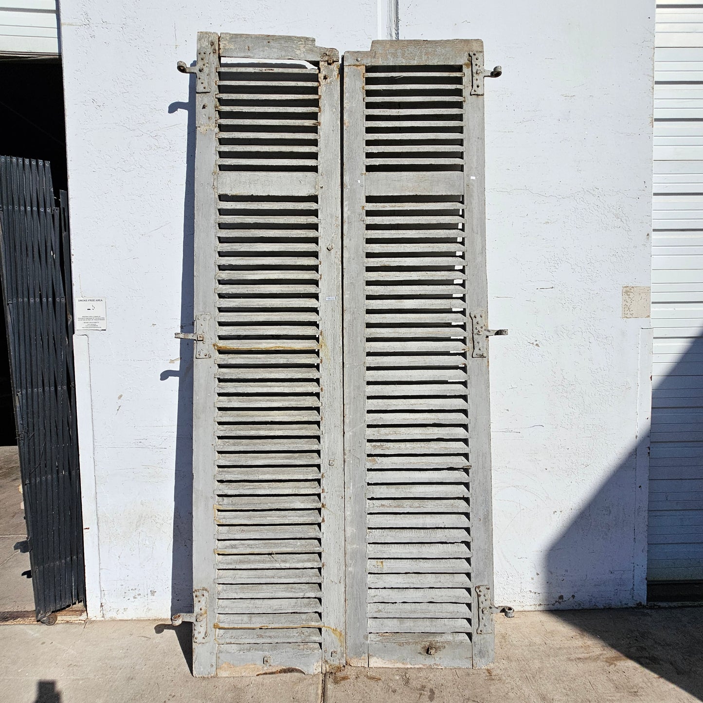 Pair of French Painted Shutters