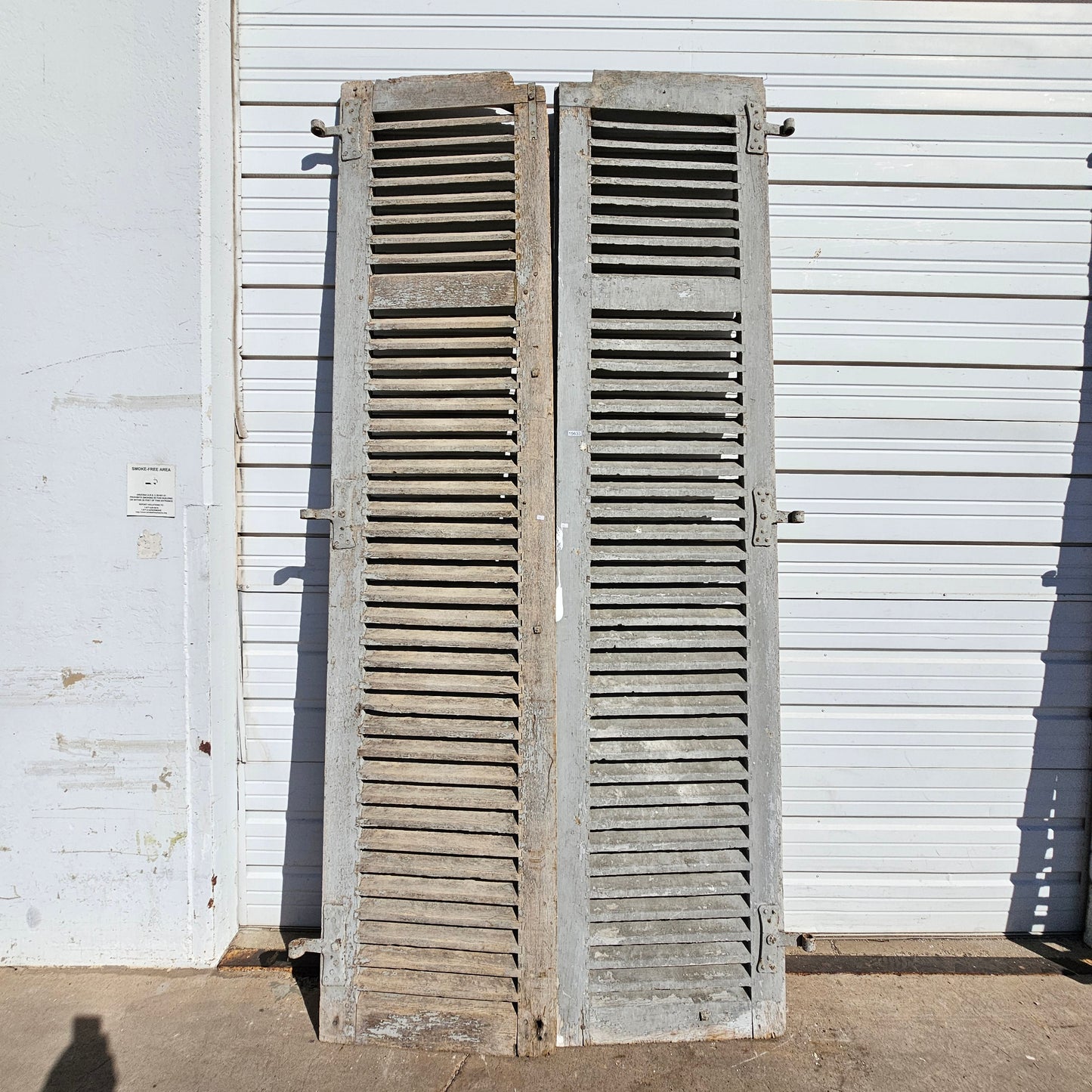 Pair of French Painted Shutters