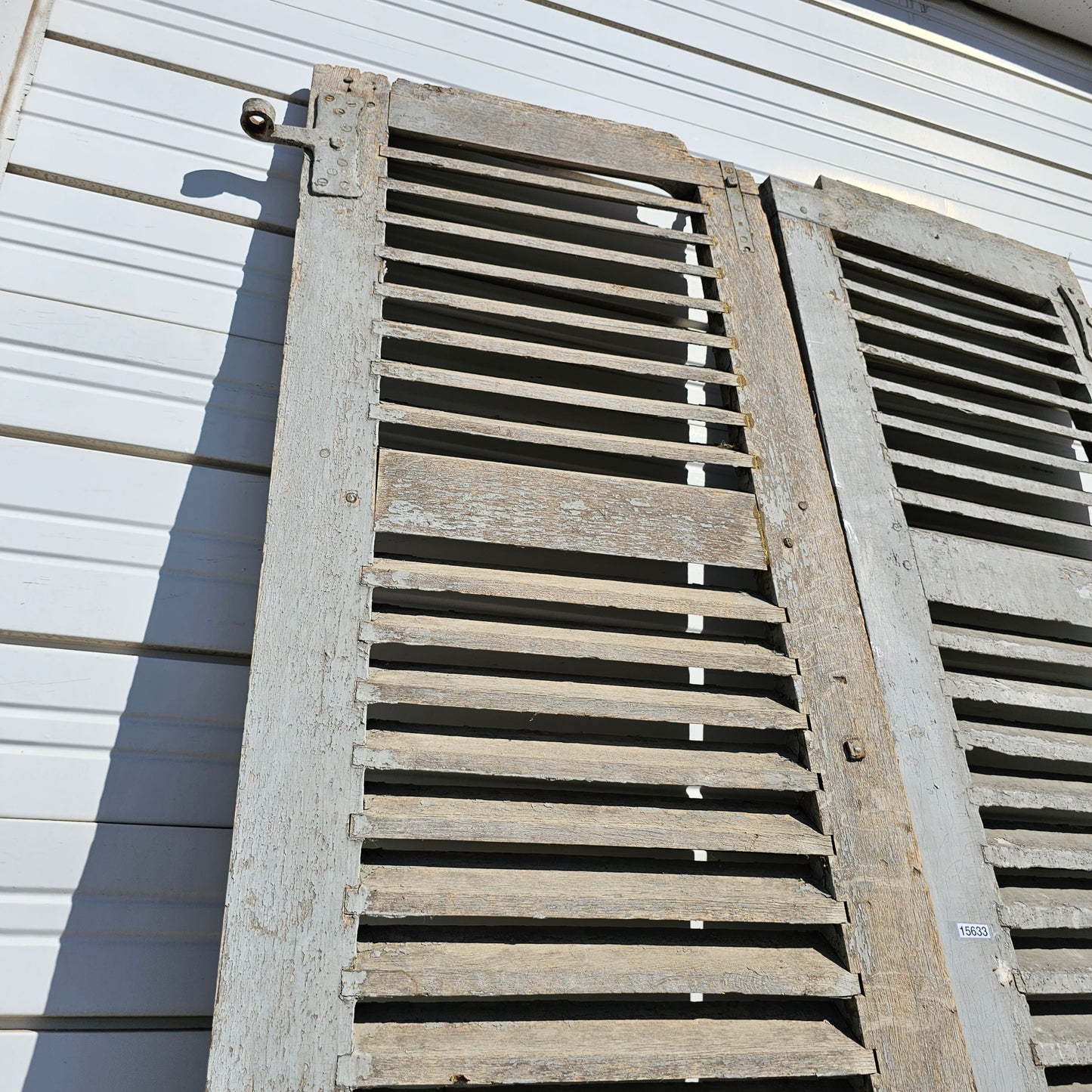 Pair of French Painted Shutters