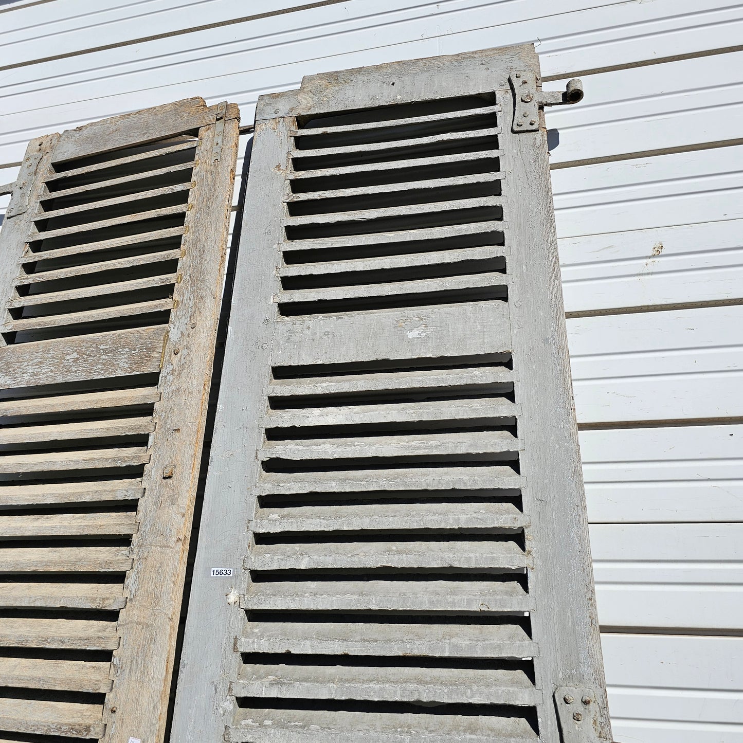 Pair of French Painted Shutters