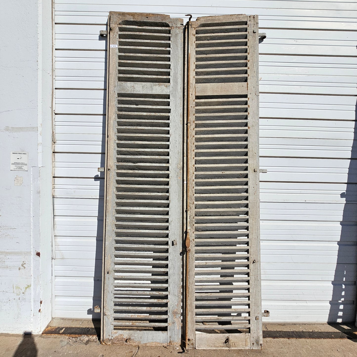 Pair of French Painted Shutters