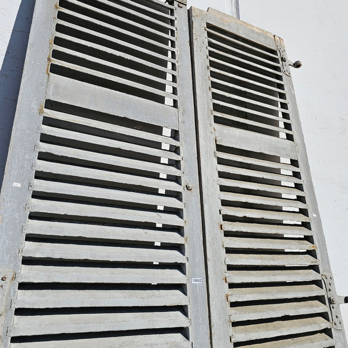 Pair of French Painted Shutters