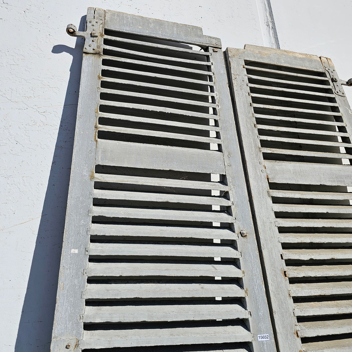 Pair of French Painted Shutters