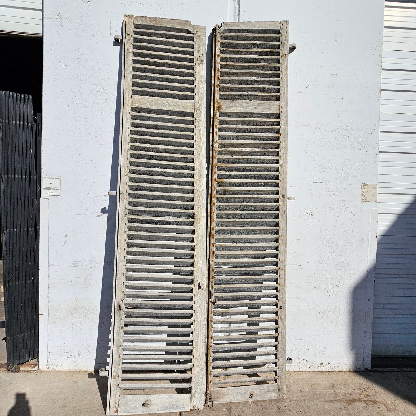 Pair of French Painted Shutters