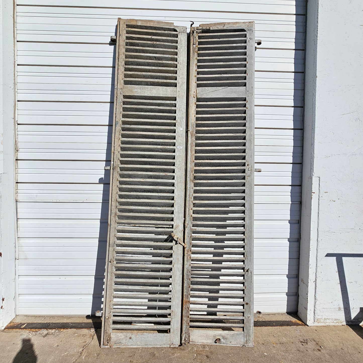 Pair of French Painted Shutters