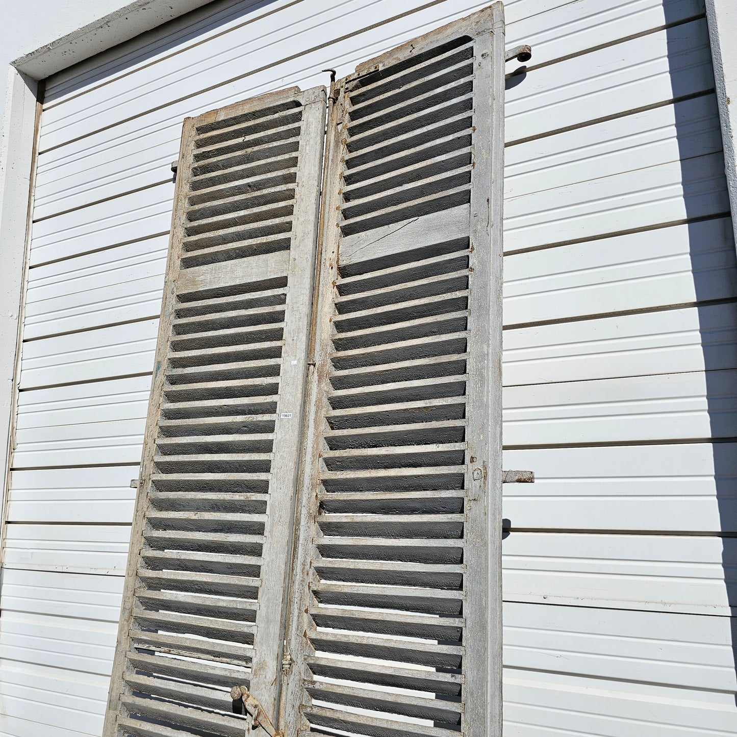 Pair of French Painted Shutters